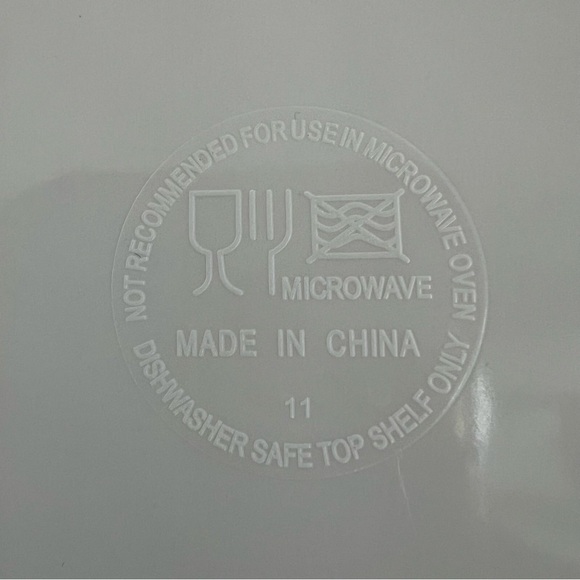 Pier One Melamine Plate Set of 6 Orange 10.75in Dinner Ware Reusable Tablescape - Picture 5 of 5